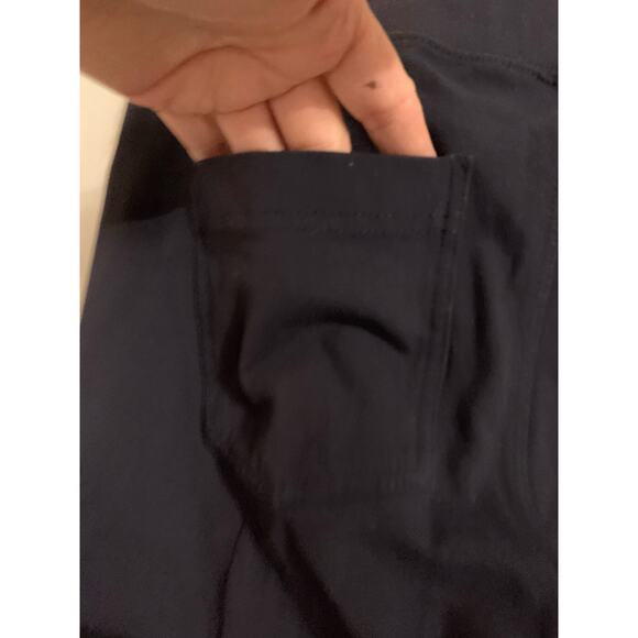 Athleta Navy Blue Straight Leg Pant With Pockets Front & Back Women's Small - Picture 9 of 11